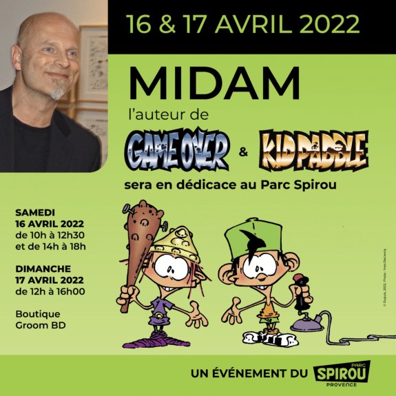 Rencontrez Midam, l’auteur de « Kid Paddle » et « Game Over »