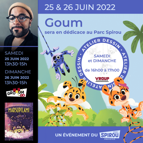 Rencontrez Goum, le dessinateur des « Histoires courtes du Marsupilami » et de la série « Comme des Bêtes »