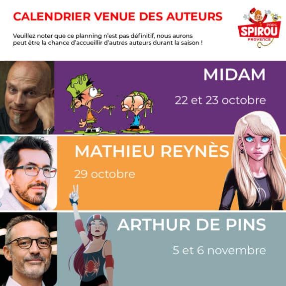Les dédicaces auteurs du Parc Spirou pour Halloween !