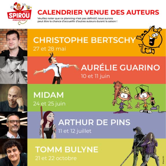 Rencontrez vos auteurs préférés au Parc Spirou !