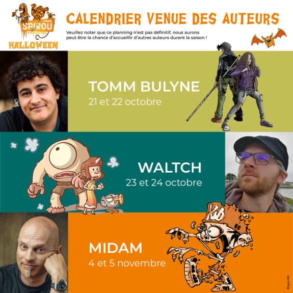 Rencontrez vos auteurs préférés au Parc Spirou !